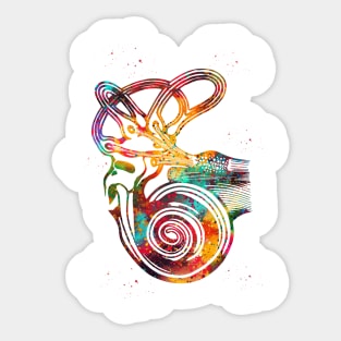 Ear anatomy Sticker